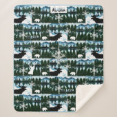 Alaska Wasserfarbenen Berge Landschaft Med Sherpadecke (Vorderseite)