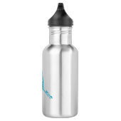 Alaska Wave Lachs Fischen Edelstahlflasche (Rechts)