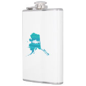 Alaska Wave Lachs Fischen Flachmann (Links)