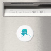 Alaska Wave Lachs Fischen Magnet (In Situ (Geschirrspüler))