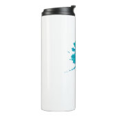 Alaska Wave Lachs Fischen Thermosbecher (Nach links gedreht)