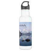 Alaska Weltfrieden Edelstahlflasche (Vorderseite)