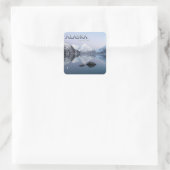 Alaska Weltfrieden Quadratischer Aufkleber (Tasche)