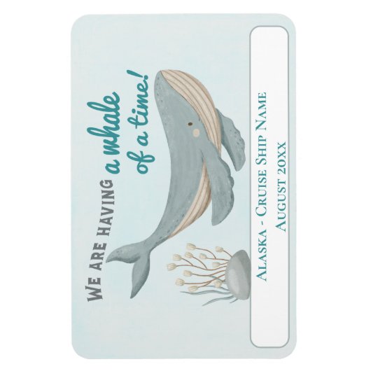 Alaska Whale Hütte Schifffahrtsgesellschaft Magnet (Vertikal)