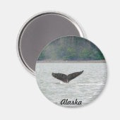 Alaska Whale Schwanz Magnet (Vorderseite/Rückseite)
