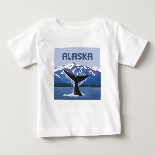 Alaska | Whale Tale Baby T-shirt (Vorderseite)