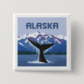 Alaska | Whale Tale Button (Vorderseite)