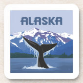 Alaska | Whale Tale Getränkeuntersetzer (Vorderseite)