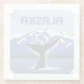 Alaska | Whale Tale Glasuntersetzer (Rückseite)