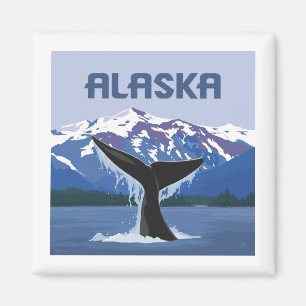 Alaska Whale Tale Magnet
