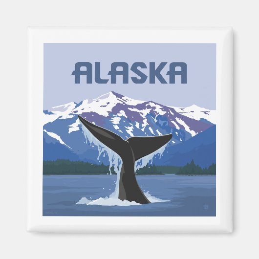 Alaska | Whale Tale Magnet (Vorne)