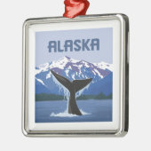 Alaska | Whale Tale Ornament Aus Metall (Links)