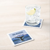 Alaska | Whale Tale Rechteckiger Pappuntersetzer (Vor Ort)