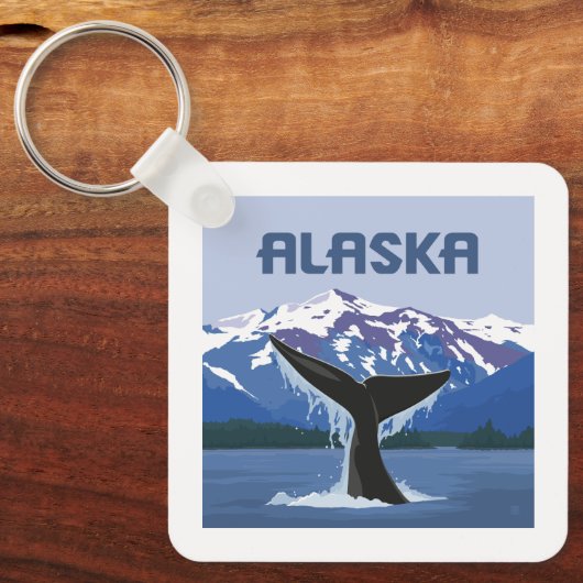 Alaska | Whale Tale Schlüsselanhänger (Vorderseite)