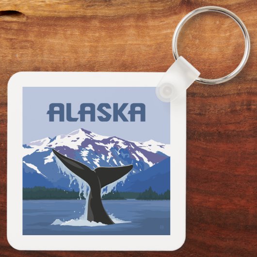 Alaska | Whale Tale Schlüsselanhänger (Rückseite)