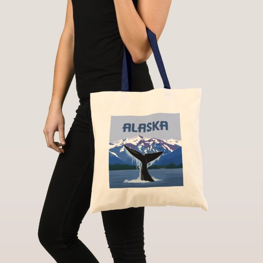 Alaska | Whale Tale Tragetasche (Vorderseite (Produkt))