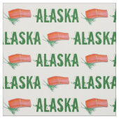 ALASKA Wild Alaskan Lachs Fischfilet Meeresfrüchte Stoff (Muster)