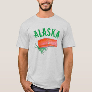 ALASKA Wild Alaskan Lachs Fischfilet Meeresfrüchte T-Shirt
