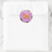 Alaska Wild Rose Runder Aufkleber (Tasche)