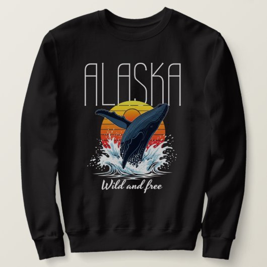 Alaska wild und frei sweatshirt (Design vorne)
