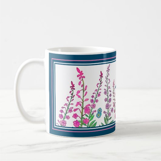 Alaska-Wildblumen Personalisiert Kaffeetasse (Links)