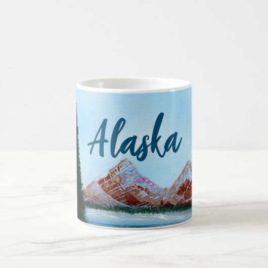 Alaska Wilderness Landschaft Kaffeetasse (Mittel)