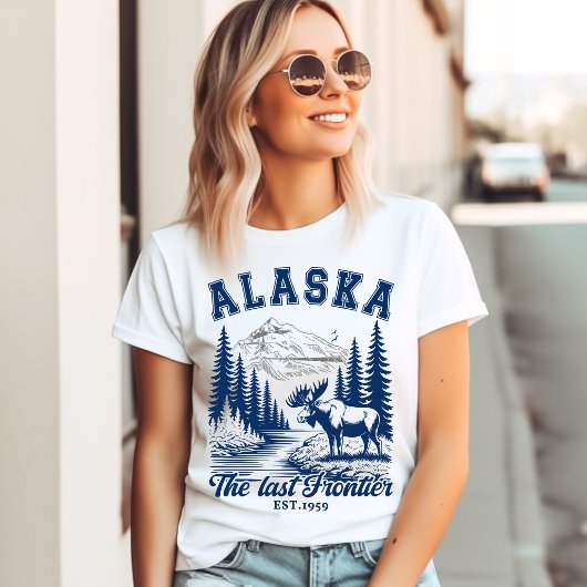Alaska Wilderness Moose Art T-Shirt