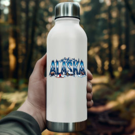 Alaska Wilderness Sticker | Winter Cabin Landscape