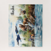 Alaska Wildlife Collage Puzzle (Vertikal)