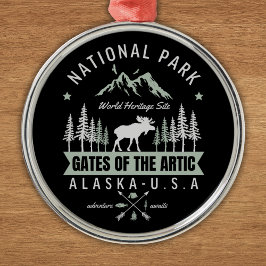 Alaska Wildlife – Gates of the Arctic National par Ornament Aus Metall