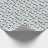 Alaska Wildlife Holiday Wrapping Paper Geschenkpapier (Ecke)