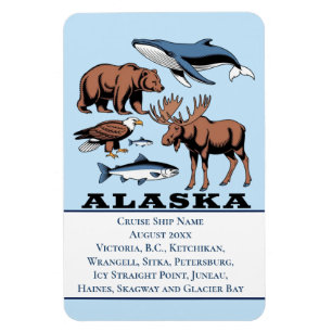 Alaska-Wildlife-Kabinen-Stateroom-Kreuzfahrt Magnet
