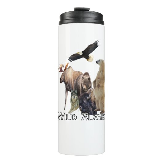 Alaska Wildlife Polar Thermol Tumbler Thermosbecher (Vorderseite)