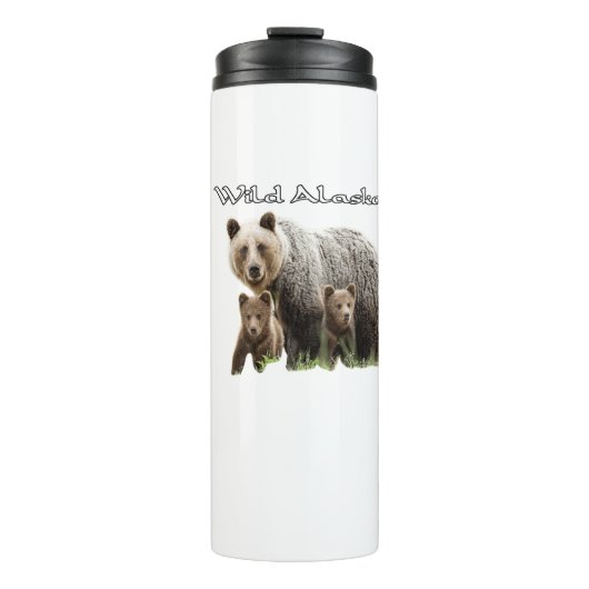 Alaska Wildlife Polar Thermol Tumbler Thermosbecher (Vorderseite)