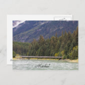 Alaska, Wildnis, Berge, Fluss, Postkarte (Vorne/Hinten)