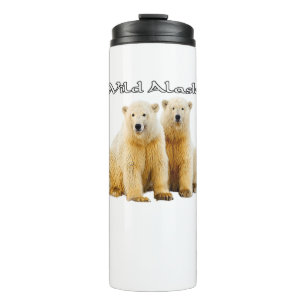 Alaska-Wildtiere Eisbären Thermol-Becher Thermosbecher