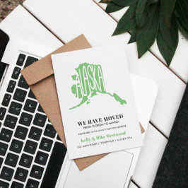 ALASKA Wir haben neue Adresse Neue Zuhause verscho Postkarte