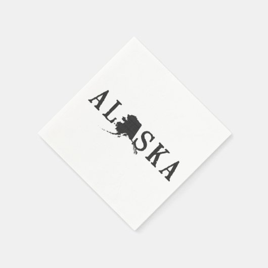 Alaska Word Art Paper Party Napkins Serviette (Ecke)