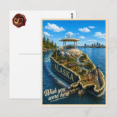 Alaska | Wünschte, du wärst hier | State-Serie Postkarte (Vorne/Hinten)