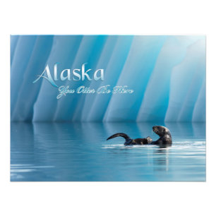 Alaska-you-Otter sind hier Fotodruck