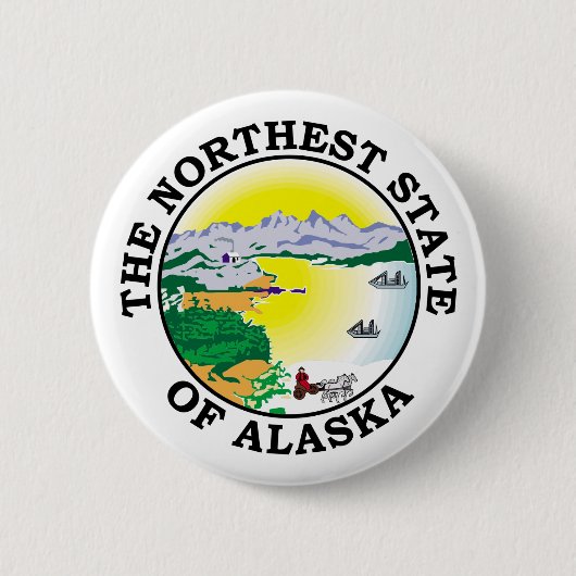 Alaska-Zeichen Button (Vorderseite)