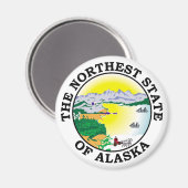Alaska-Zeichen Magnet (Vorderseite/Rückseite)