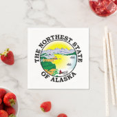 Alaska-Zeichen Serviette (Beispiel)