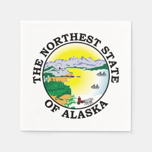 Alaska-Zeichen Serviette