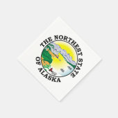 Alaska-Zeichen Serviette (Ecke)