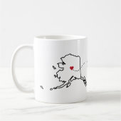 Alaska zu Tennessee - Herz2Herz Kaffeetasse (Links)