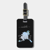 Alaska Zuhause - Benutzerdefinierter Text und Farb Gepäckanhänger (Vorderseite vertikal)