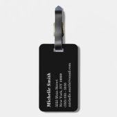 Alaska Zuhause - Benutzerdefinierter Text und Farb Gepäckanhänger (Rückseite vertikal)