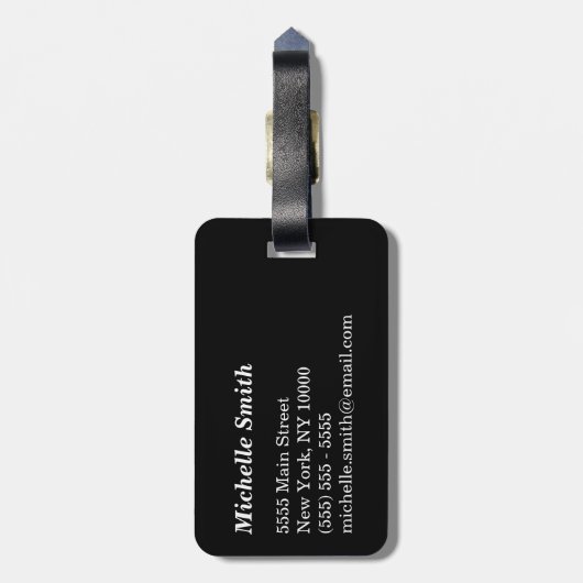 Alaska Zuhause - Benutzerdefinierter Text und Farb Gepäckanhänger (Rückseite vertikal)