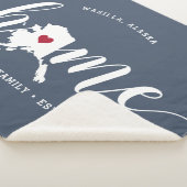 Alaska Zuhause Staat Personalisiert Sherpadecke (3/4)